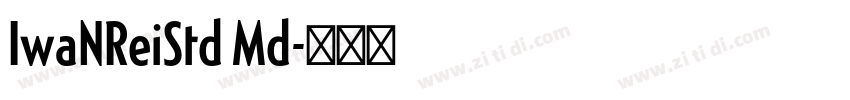 IwaNReiStd Md字体转换
